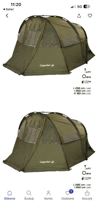 Namiot Caperlan frontview