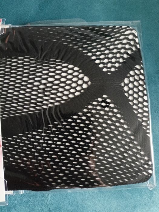 Sexy czarne body siateczkowe z pończochami