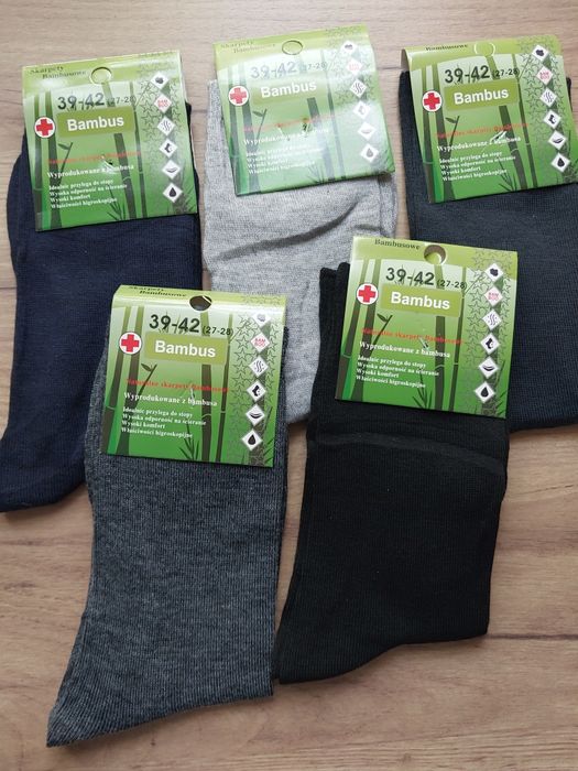 Skarpety męskie bambusowe 5 par