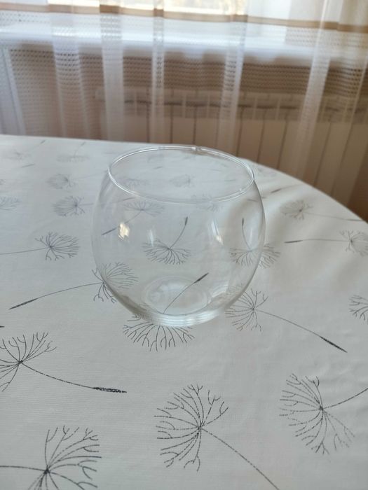 Вази скляні прозорі різних розмірів