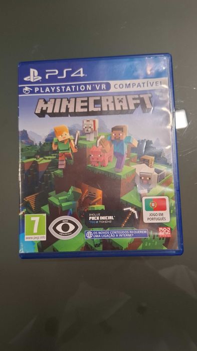 Playstation 4 slim + 1 comando + 4 jogos