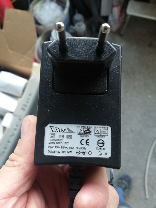 Zasilacz z 230V na 15V 24 W
