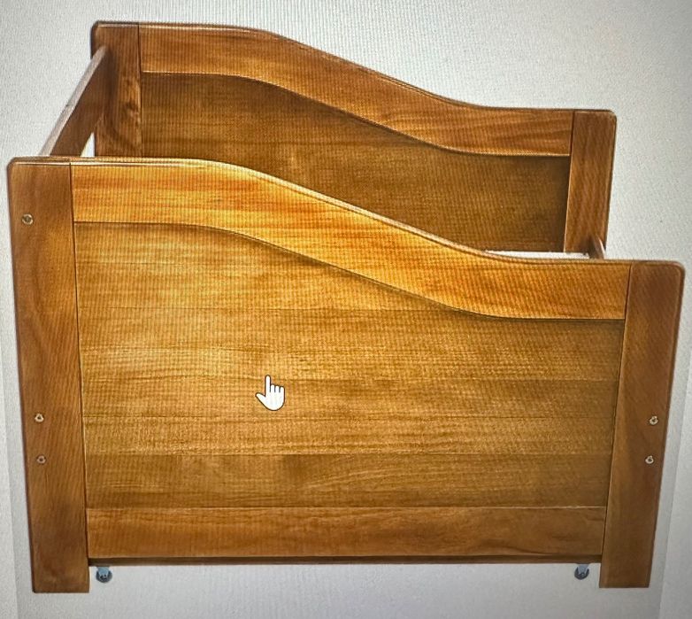 Cama gavetão castanha com colchões