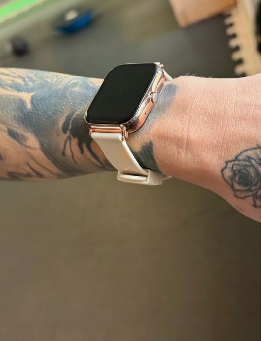 Smartwatch złoty  nowy komplet