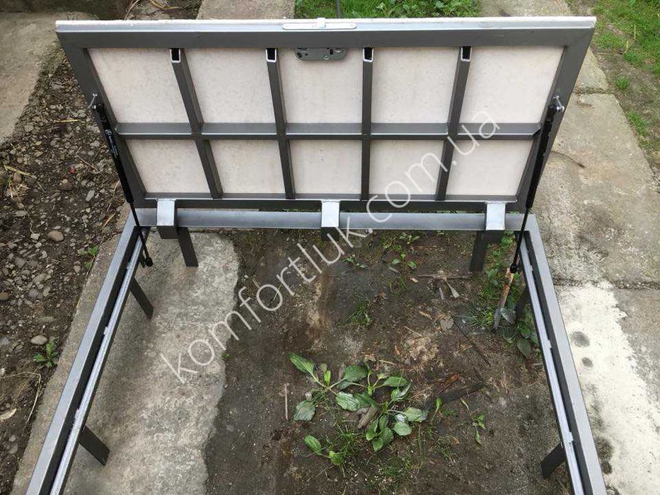 Напольный канализационный ревизионный люк скрытого монтажа в подвал