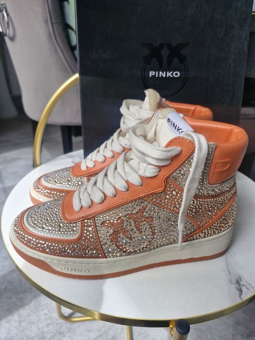 Buty Pinko sneakersy błyszczące