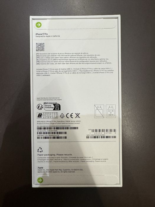 iPhone 17 Pro 256GB – Novo e Selado!