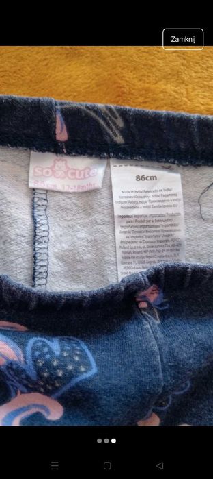 Legginsy dziewczęce