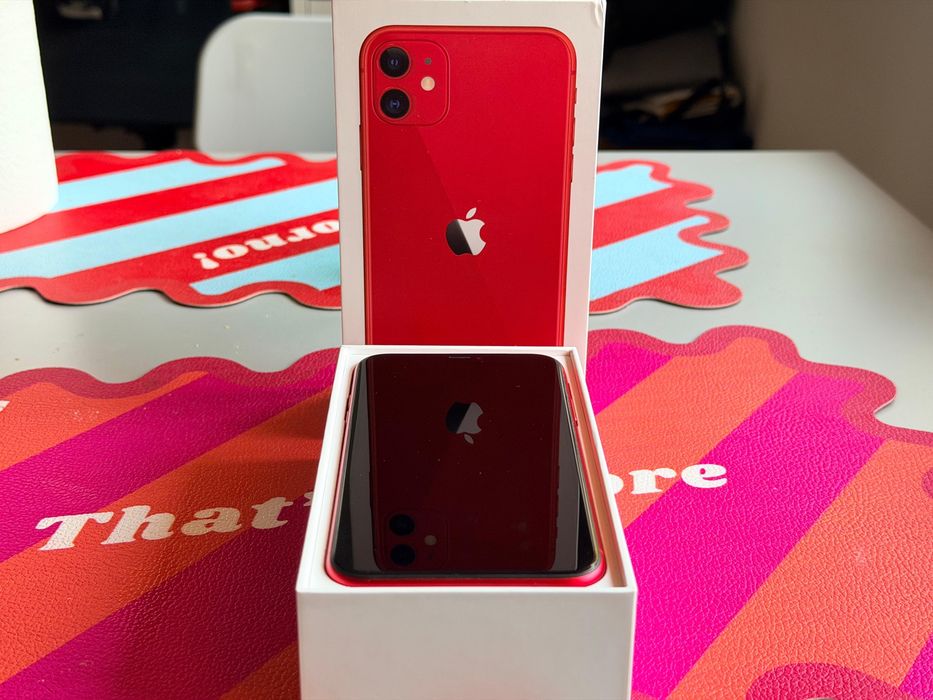 iPhone 11 128 GB Product(RED) – bardzo dobry stan, oryginalne pudełko