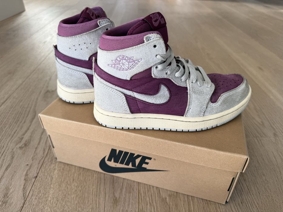 Nike Jordan dziewczęce zamsz szaro-fioletowe r.35
