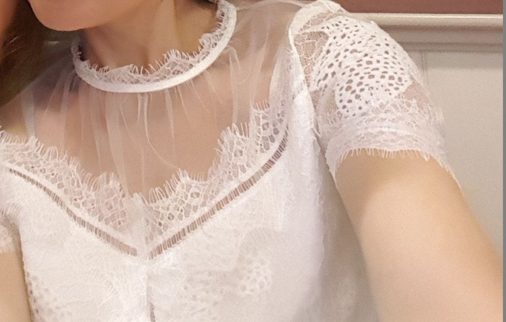 платье белое с кружевом летнее , воздушное  . Италия