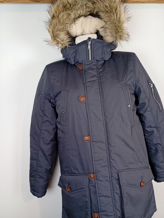 Kurtka zimowa ciepła ocieplana ferie dla dziewczynki H&M rozmiar 158cm