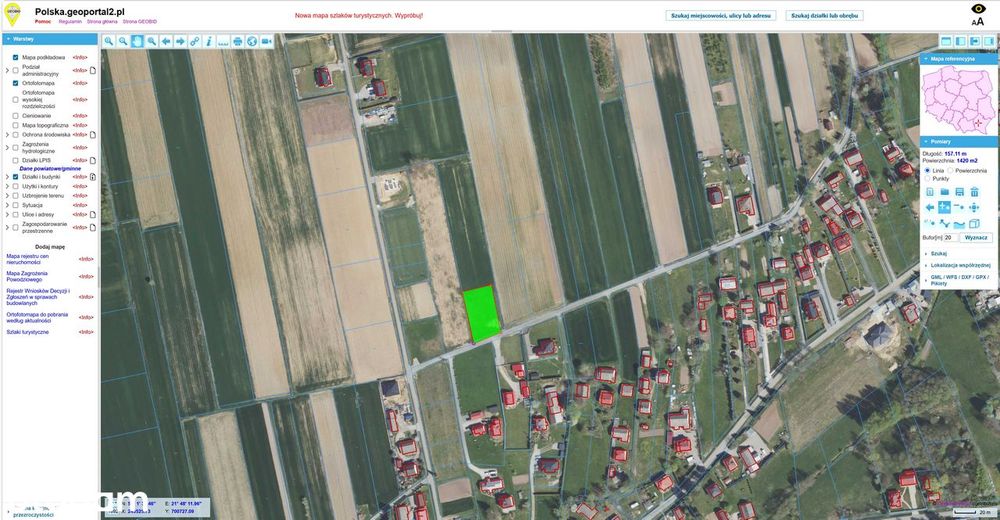 Działka Budowlana Nockowa 14,27ar 29x48m Warunki Zabudowy 5 lat Asfalt - Widok 4