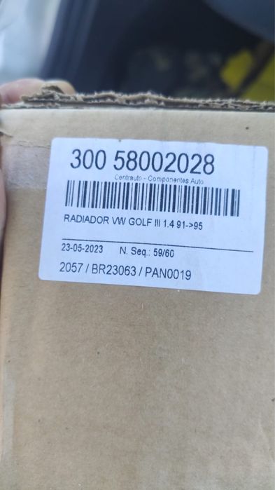 Lote de Peças Novas Auto – Radiador, Pastilhas ATE e Kit Embraiagem DMF