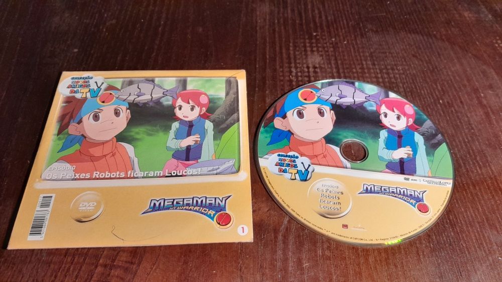 DVD Megaman NT Warrior Os peixes robot ficaram loucos!