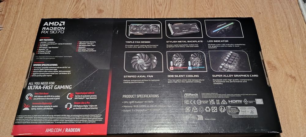 Karta graficzna AMD RX 9070 ASRock Challenger 16GB