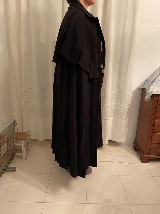 Capa preto fazenda unissexo quente para inverno