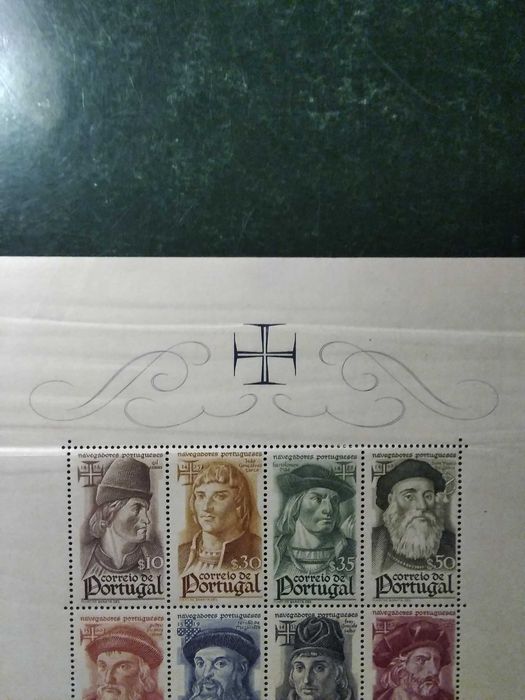 1945 Bloco N°7 Navegadores Portuguêses MNH **