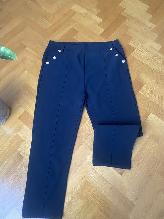 Spodnie 50/52 granatowe nowe