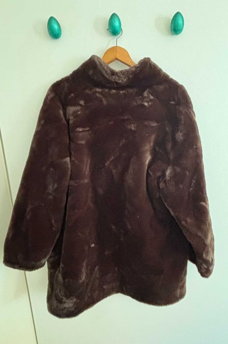 Casaco castanho em pêlo sintético da La Redoute