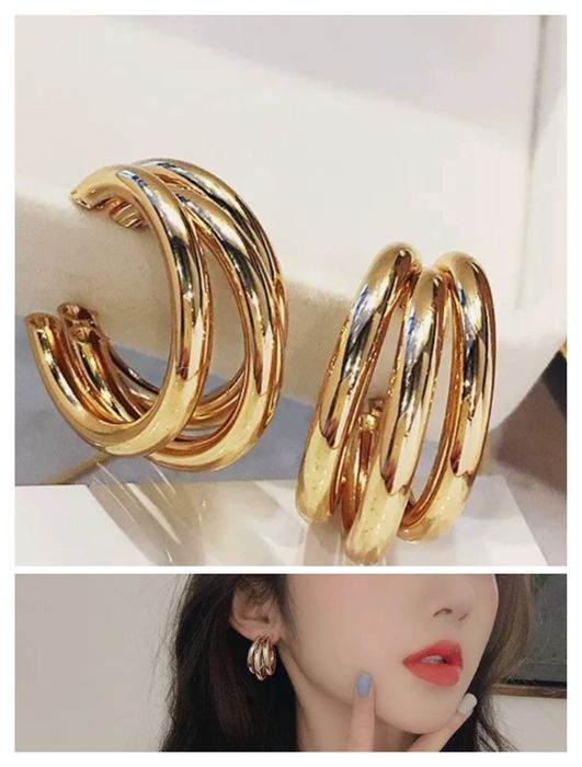 Kolczyki w kolorze złota