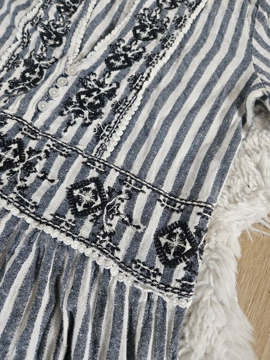 Sukienka hafty s zara boho zdobienia