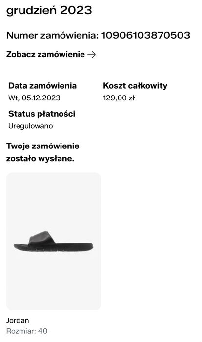 Klapki Jordan 25 cm rozmiar 40