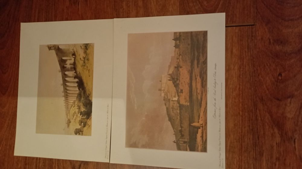 Várias gravuras e mapas de Portugal