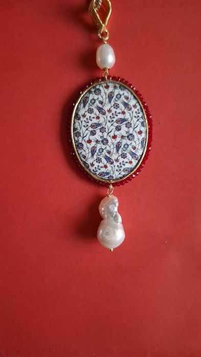 Naszyjnik z sycylijskiej porcelany