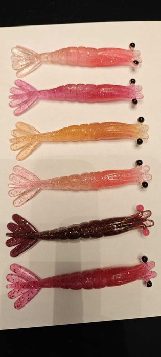 camarões artesanais  9.5cm 6unidades