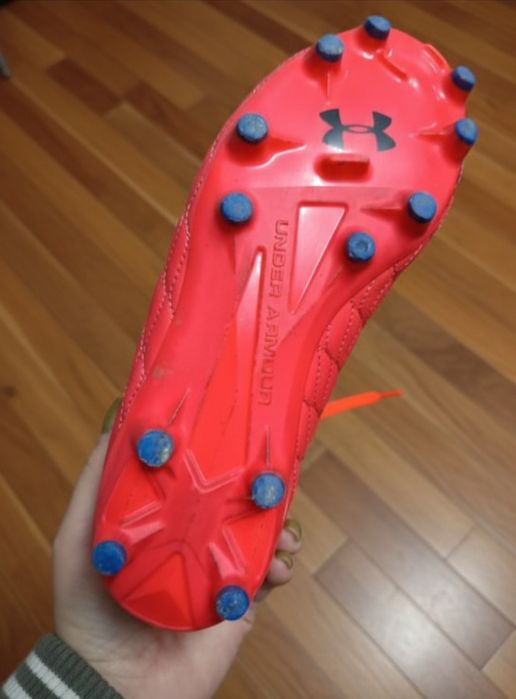 Chuteira Under Armour Campo – Rosa/Verde Neon 36.5