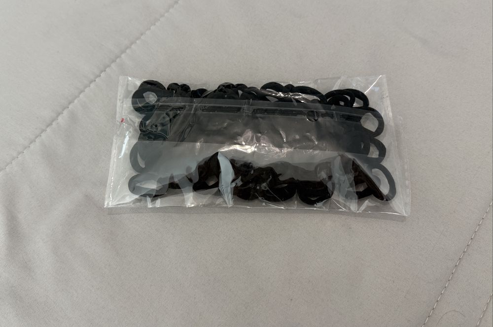 Conjunto 100 elasticos para cabelo