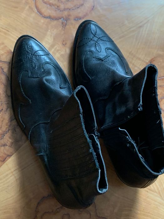Asos 38, skórzane klasyczne kowbojki sztyblety