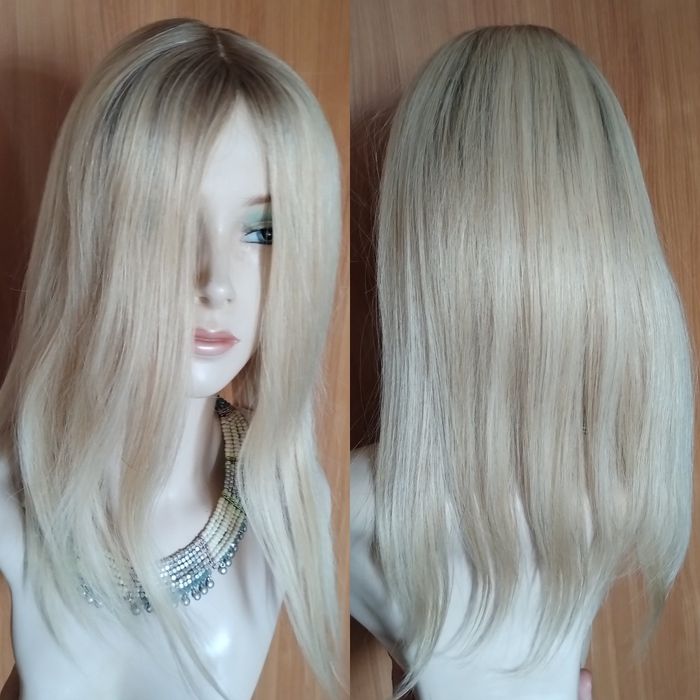 Накладка-полупарик из натуральных волос