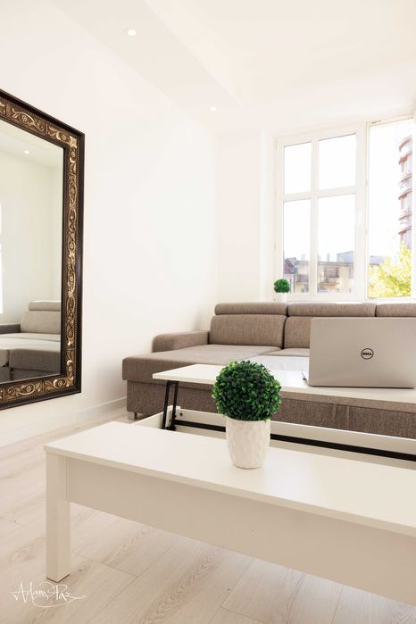 Duża kawalerka w kamienicy w centrum Gliwic