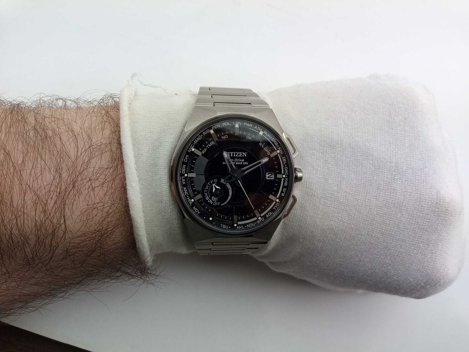 Citizen Attesa CC3097-52E GPS, Eco-Drive титан вечник сапфир антиблик
