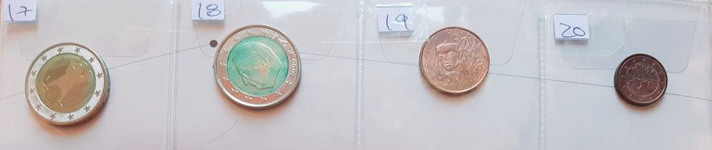 20 Moedas de coleção - as primeiras Moedas em circulação