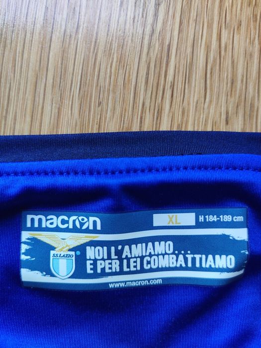 Camisola futebol adulto original Macron Lazio 2017-18 terceiro equipamento