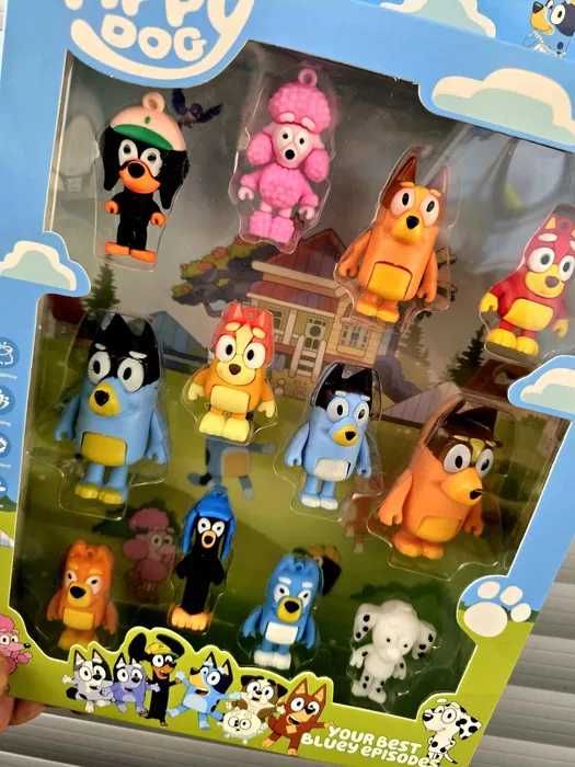 Figurki z bajki Bingo I Bluey duży zestaw nowe