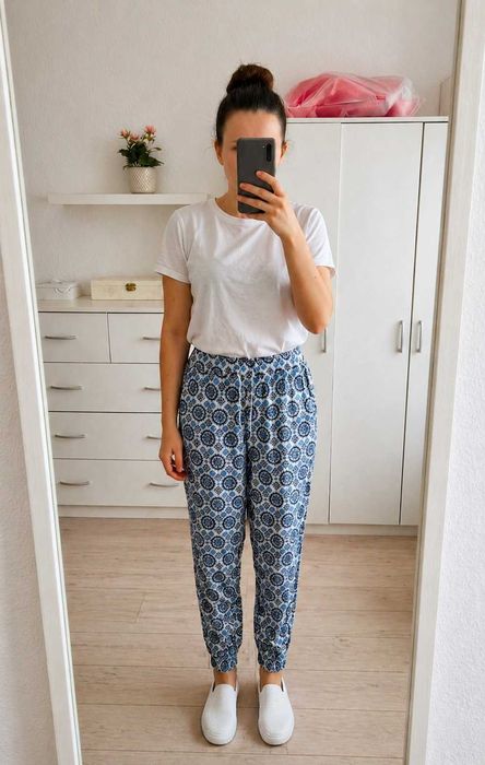 Spodnie wiskoza letnie 36 S