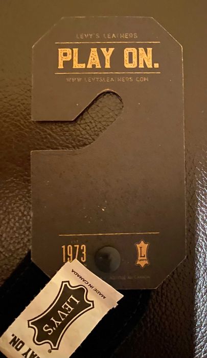 Correia de guitarra LEVY'S Cotton com pontas em camurça