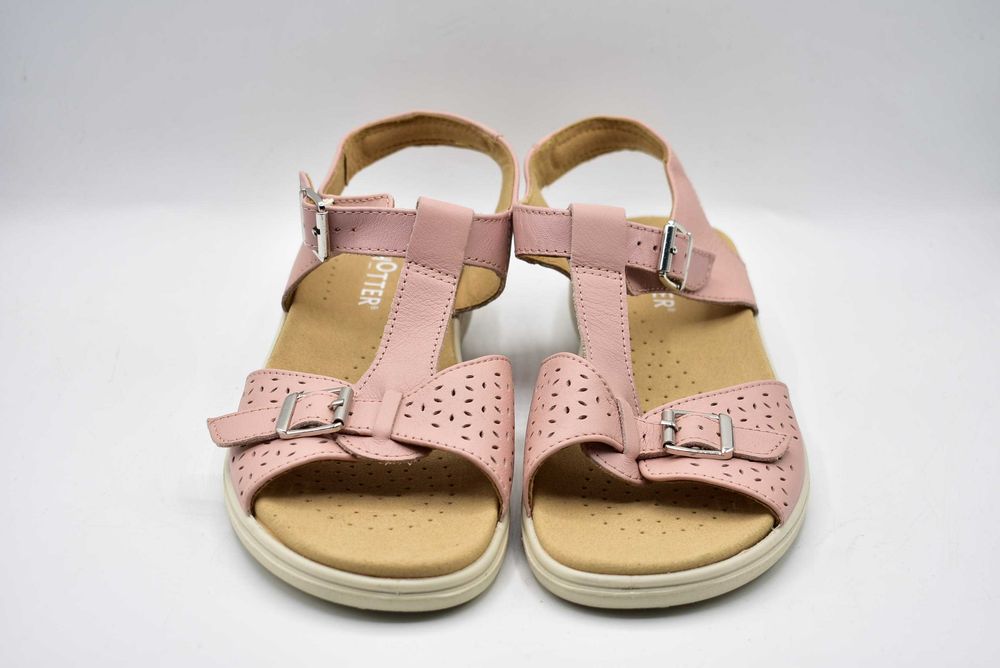 Solidne skórzane sandały Hotter roz. 40.5