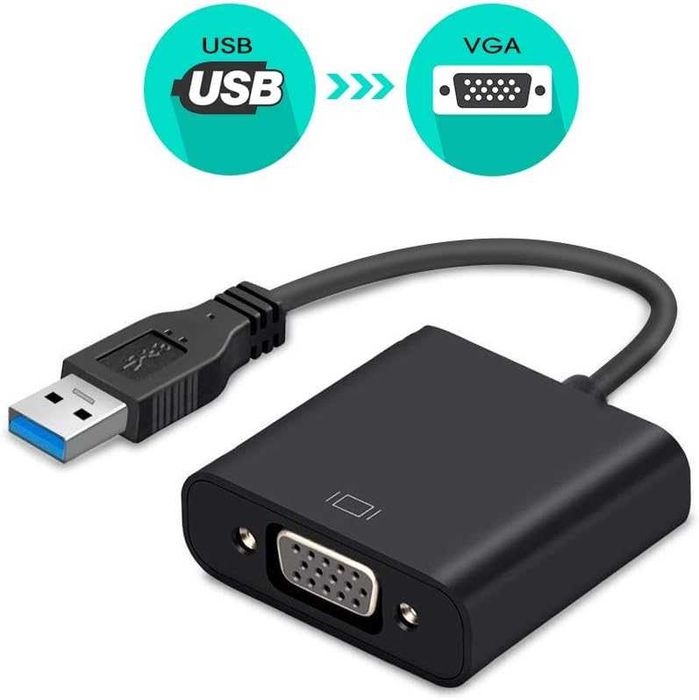Adapter USB 3.0 na VGA, konwerter adapterów wideo USB na VGA SPC537