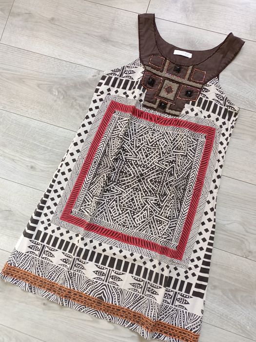 Tunika a'la egipska Promod Boho Hippie Etno Folk okazja sukienka