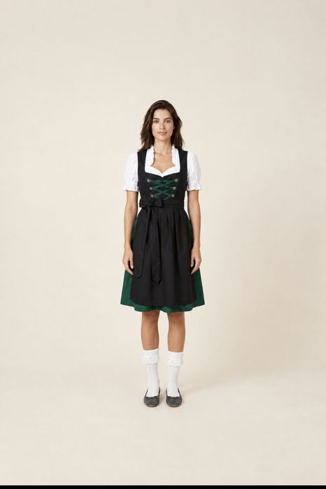Nowa! Sukienka Drindl Oktoberfest Niemcy ludowa narodowy strój 40 L Bawarska