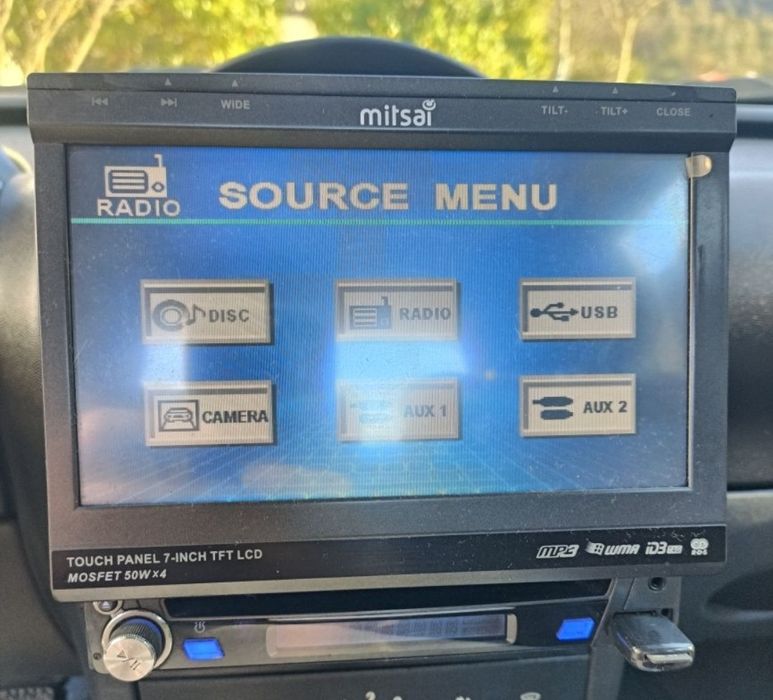 Rádio ecrã 7 auto