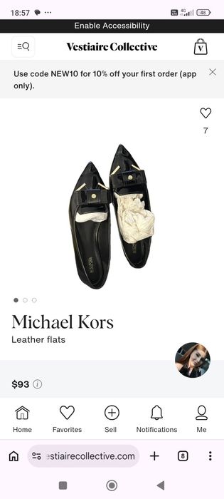 Балетки нові шкіряні фірмові Michael kors