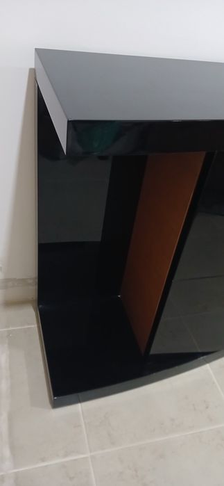 Sapateira êxito wenghê com lacado preto