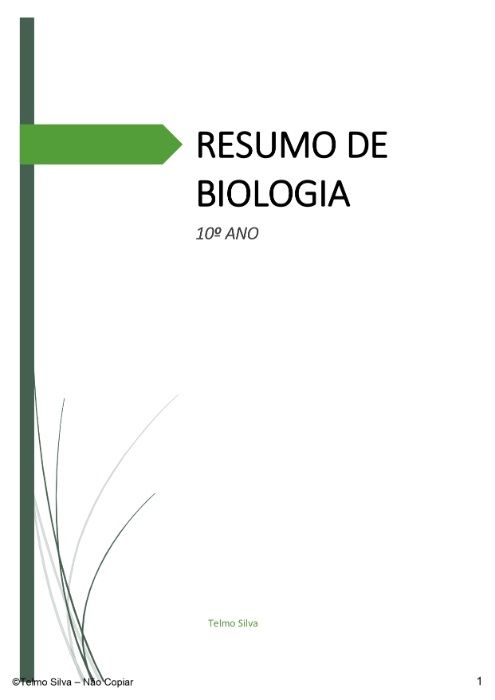 Resumos Biologia e Geologia 10º e 11º Anos