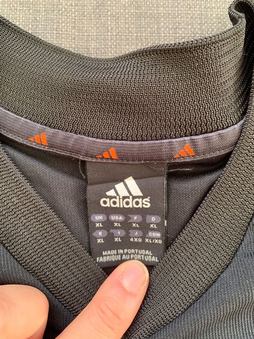 Camisola Oficial alternativa preta e laranja Benfica Adidas 2003, 2004